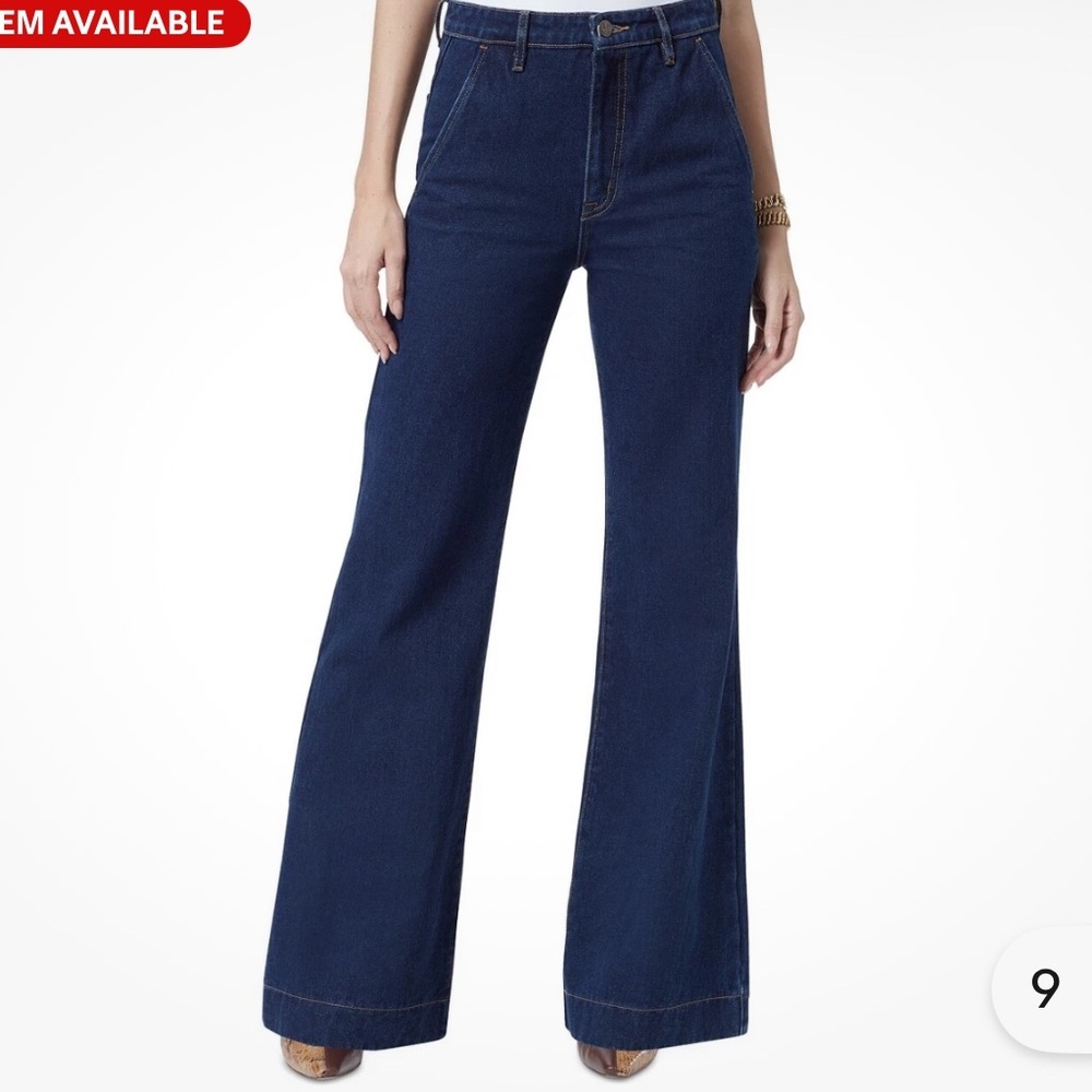 Sam Edelman Dark Blue Flare Jeans - Picture 9 of 10